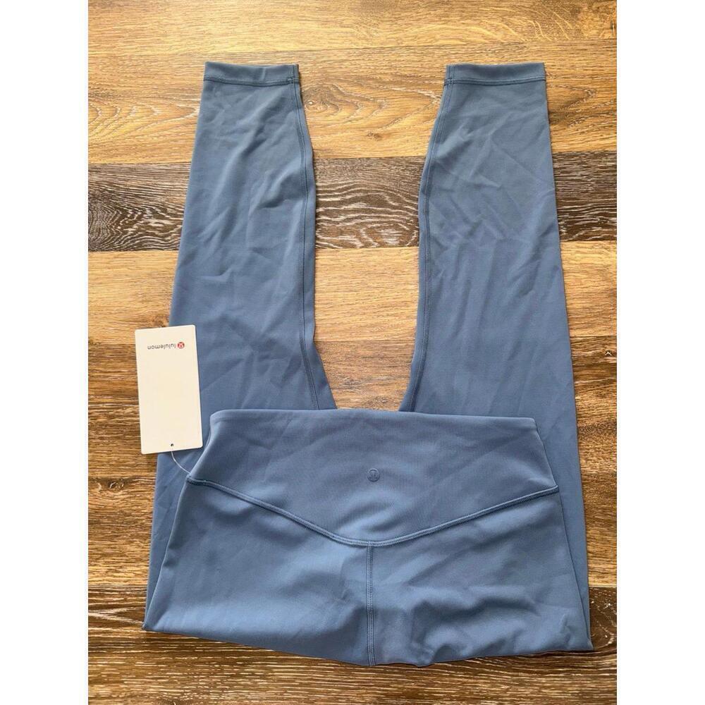 Lululemon Wunder Under SmoothCover High Rise 25” Washed Denim Size 10 NWT